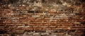 Empty old brick wall background texture for design With Copy Space Royalty Free Stock Photo