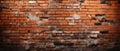 Empty old brick wall background texture for design With Copy Space Royalty Free Stock Photo