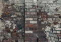 Empty Old Brick Wall Texture. Background of the old bricks wall Royalty Free Stock Photo