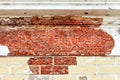 Empty old brick wall texture