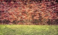 Empty Old Brick Wall Texture. Painted Distressed Wall Surface. Grungy Wide Brickwall. Grunge Red Stonewall Background. Shabby Royalty Free Stock Photo