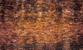 Empty Old Brick Wall Texture. Painted Distressed Wall Surface. Grungy Wide Brickwall. Grunge Red Stonewall Background. Shabby Royalty Free Stock Photo