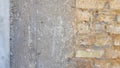 Empty Old Brick Wall Texture. Painted Distressed Wall Surface. Grungy Wide Brickwall. Grunge Red Stonewall Background. Shabby Royalty Free Stock Photo