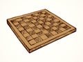 Chess board. Vector drawing Royalty Free Stock Photo