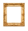 Empty old painting frame Royalty Free Stock Photo