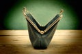 empty old purse Royalty Free Stock Photo