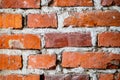 Empty, old red brick wall background with copy space Royalty Free Stock Photo