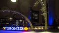 Empty Old Toronto City Hall at Nathan Phillips Square on festive times during Thanksgiving in the time of covid-19 Royalty Free Stock Photo