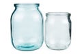 Empty one and half litre glass jars Royalty Free Stock Photo