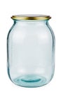 Empty one liter glass jars and tin lid