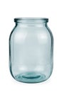 Empty one litre glass jar