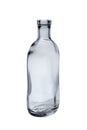 Empty, open bottle made of transparent glass. For non-alcoholic, carbonated refreshing drinks. Isolated on a white background, Royalty Free Stock Photo