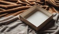 Empty Open Gift Box Resting on a Cozy Blanket Royalty Free Stock Photo