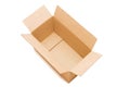 Empty open paper box Royalty Free Stock Photo