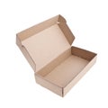 Empty open paper box Royalty Free Stock Photo