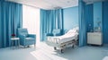 Empty operating room in the hospital. hospital, post-operative room in a medical institution or clinic. Royalty Free Stock Photo