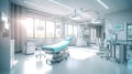 Empty operating room with medical equipment,Modern operating room interior, fully equipped, ready for operation,AI generated Royalty Free Stock Photo