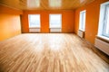 Empty orange room