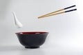 Empty oriental Japanese Chinese soup bowl