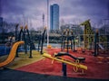 outdoor children playground Royalty Free Stock Photo