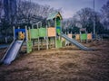 outdoor children playground Royalty Free Stock Photo