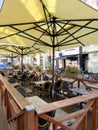 Empty Outdoor Terrace on Strasbourg Street