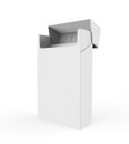 Empty Pack of Cigarettes Isolated Royalty Free Stock Photo