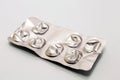 Empty packing of seven pills Royalty Free Stock Photo
