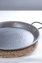 Empty paellera, typical recipient for the Spanish Paella Royalty Free Stock Photo