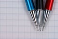 Empty page of notebook and pencils Royalty Free Stock Photo
