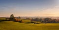 Empty panoramic autumn landscape