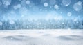 Empty panoramic winter background