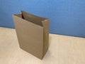An Empty Paper Bag on an Office Cubicle