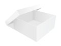 Empty paper box vector illustration Royalty Free Stock Photo