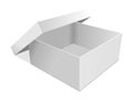 Empty paper box vector illustration Royalty Free Stock Photo