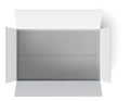 Empty paper box. White cardboard package mockup Royalty Free Stock Photo