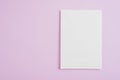 empty paper sheet pink. High quality photo