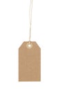 Empty paper tag for sale or luggage