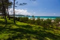 Empty paradise beach at Borneo Malaysia Royalty Free Stock Photo