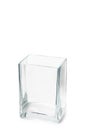 Empty Parallelepipedic Crystal Vase Royalty Free Stock Photo