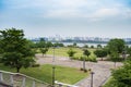 Nanji Han River Park on a cloudy day Royalty Free Stock Photo