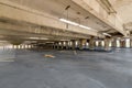 An empty concrete parking garage. Royalty Free Stock Photo