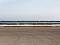 Empty parking with guardrail Royalty Free Stock Photo