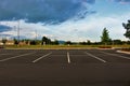 Empty parking lot Royalty Free Stock Photo