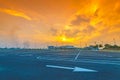 Empty parking lot Royalty Free Stock Photo