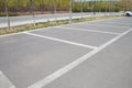 Empty parking spaces Royalty Free Stock Photo