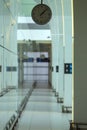 Empty passageway at the Budapest International Airport during the covid-19 pandemic