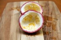 Empty passion fruit