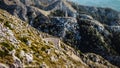 Empty Path on the Sveti Jure within the Biokovo Mountains in Makarska, Croatia Royalty Free Stock Photo