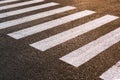 An empty pedestrian on the sunset. Royalty Free Stock Photo